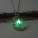 Luminous Moon Stone Healing Pendant Necklace - Image 3