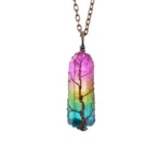 Crystal Pillar Tree Of Life Pendant