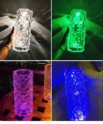 Diamond Night Light Rose Projector Lamp Decor - Image 2